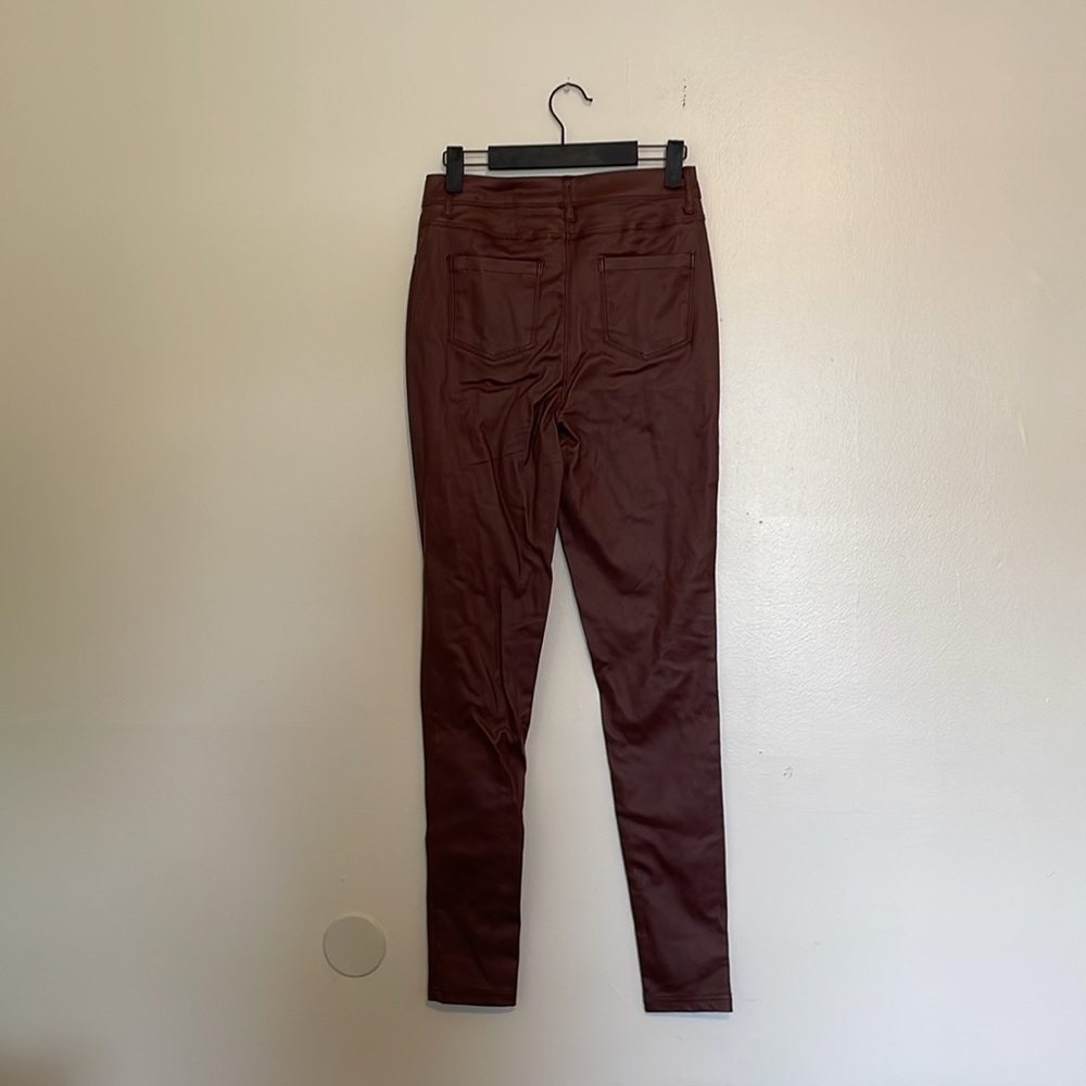 Fashion Nova | Brown Sammie High Rise Faux Leather Pants - Picture 7 of 7